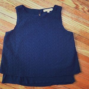 LOFT eyelet sleeveless blouse